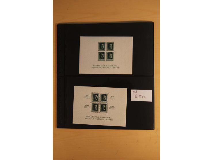  1872/1945, ungebrauchte und postfrische Sammlung, beginnend mit einem guten Teil Brustschilde, dabei Mi.-Nr. 3-5, 14, 21a, 2