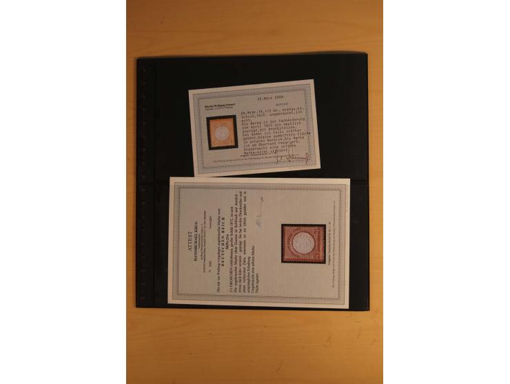  1872/1945, ungebrauchte und postfrische Sammlung, beginnend mit einem guten Teil Brustschilde, dabei Mi.-Nr. 3-5, 14, 21a, 2