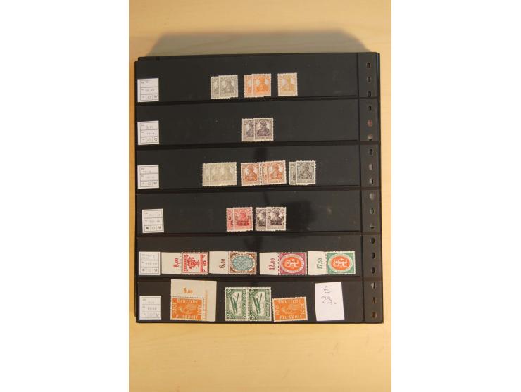  1872/1945, ungebrauchte und postfrische Sammlung, beginnend mit einem guten Teil Brustschilde, dabei Mi.-Nr. 3-5, 14, 21a, 2