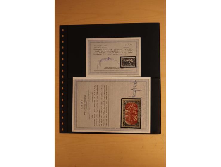 1872/1945, ungebrauchte und postfrische Sammlung, beginnend mit einem guten Teil Brustschilde, dabei Mi.-Nr. 3-5, 14, 21a, 2