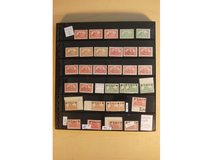  1872/1945, ungebrauchte und postfrische Sammlung, beginnend mit einem guten Teil Brustschilde, dabei Mi.-Nr. 3-5, 14, 21a, 2