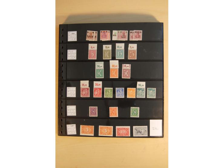  1872/1945, ungebrauchte und postfrische Sammlung, beginnend mit einem guten Teil Brustschilde, dabei Mi.-Nr. 3-5, 14, 21a, 2