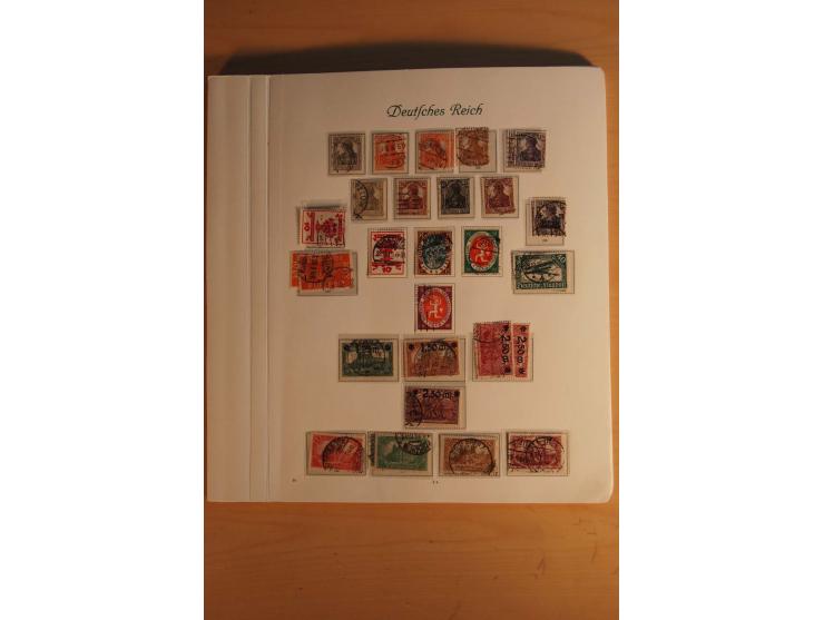  1872/1945, vorwiegend gestempelte Sammlung, beginnend mit einem schönen Brustschildteil mit Mi.-Nr. 1-11, 12-13, 27 (2) auße