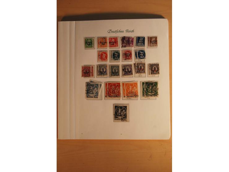  1872/1945, vorwiegend gestempelte Sammlung, beginnend mit einem schönen Brustschildteil mit Mi.-Nr. 1-11, 12-13, 27 (2) auße