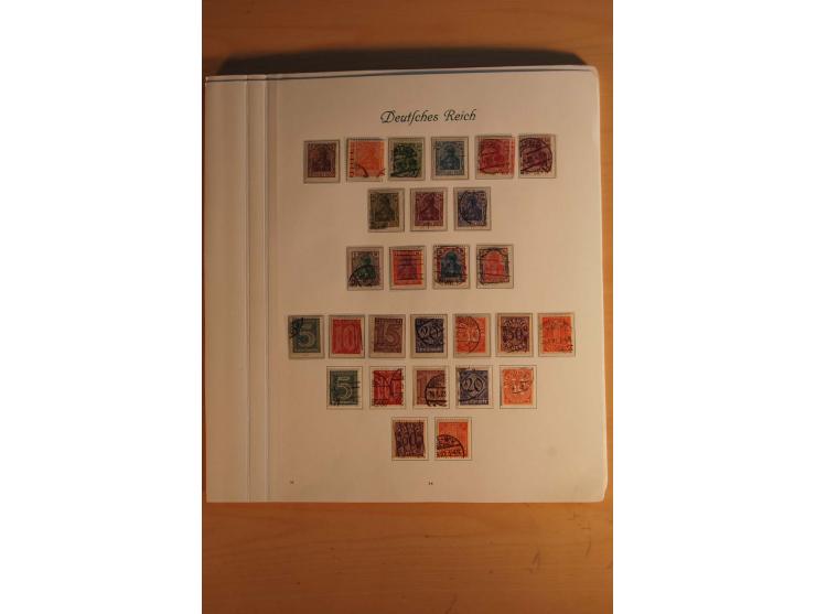  1872/1945, vorwiegend gestempelte Sammlung, beginnend mit einem schönen Brustschildteil mit Mi.-Nr. 1-11, 12-13, 27 (2) auße
