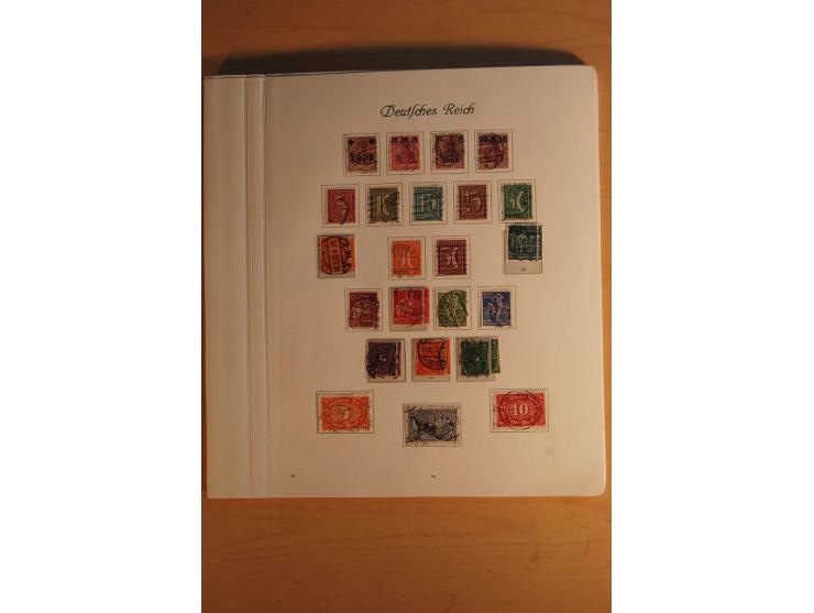  1872/1945, vorwiegend gestempelte Sammlung, beginnend mit einem schönen Brustschildteil mit Mi.-Nr. 1-11, 12-13, 27 (2) auße