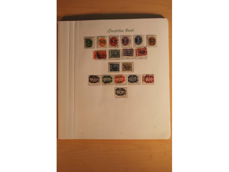  1872/1945, vorwiegend gestempelte Sammlung, beginnend mit einem schönen Brustschildteil mit Mi.-Nr. 1-11, 12-13, 27 (2) auße