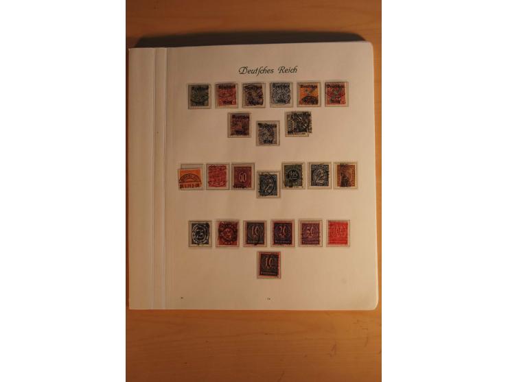  1872/1945, vorwiegend gestempelte Sammlung, beginnend mit einem schönen Brustschildteil mit Mi.-Nr. 1-11, 12-13, 27 (2) auße