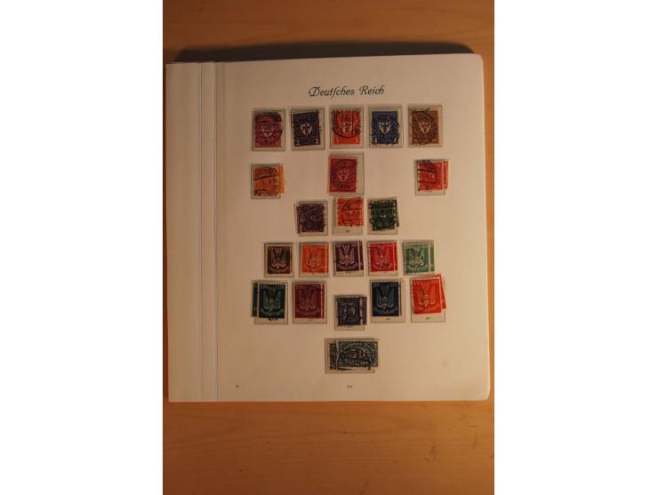  1872/1945, vorwiegend gestempelte Sammlung, beginnend mit einem schönen Brustschildteil mit Mi.-Nr. 1-11, 12-13, 27 (2) auße