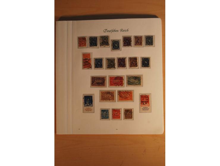  1872/1945, vorwiegend gestempelte Sammlung, beginnend mit einem schönen Brustschildteil mit Mi.-Nr. 1-11, 12-13, 27 (2) auße