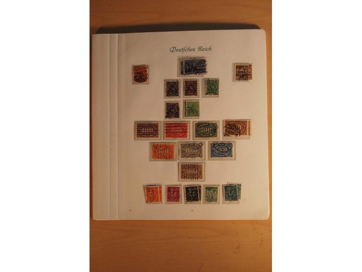  1872/1945, vorwiegend gestempelte Sammlung, beginnend mit einem schönen Brustschildteil mit Mi.-Nr. 1-11, 12-13, 27 (2) auße