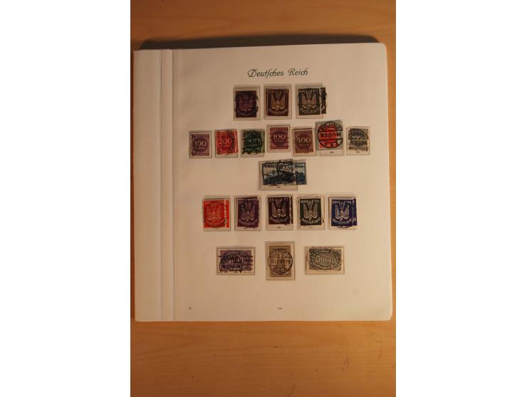  1872/1945, vorwiegend gestempelte Sammlung, beginnend mit einem schönen Brustschildteil mit Mi.-Nr. 1-11, 12-13, 27 (2) auße