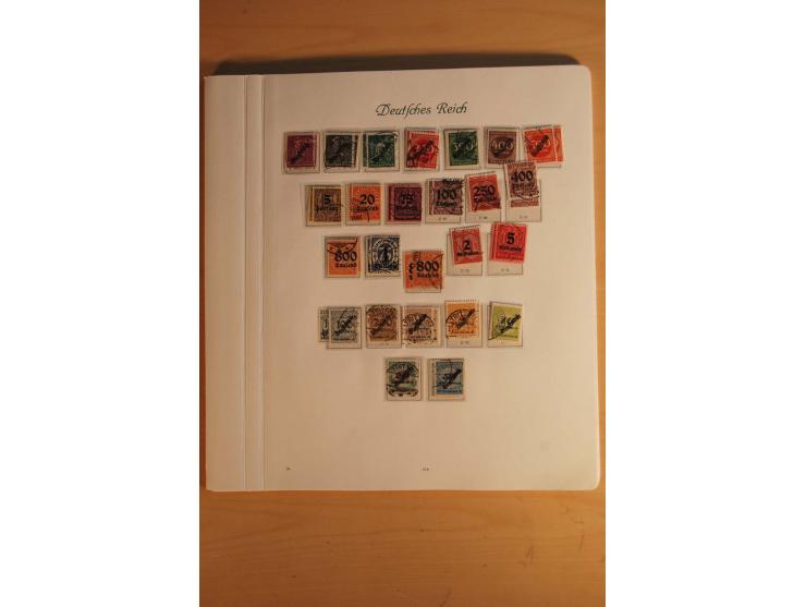  1872/1945, vorwiegend gestempelte Sammlung, beginnend mit einem schönen Brustschildteil mit Mi.-Nr. 1-11, 12-13, 27 (2) auße