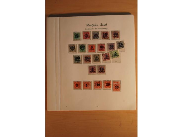  1872/1945, vorwiegend gestempelte Sammlung, beginnend mit einem schönen Brustschildteil mit Mi.-Nr. 1-11, 12-13, 27 (2) auße