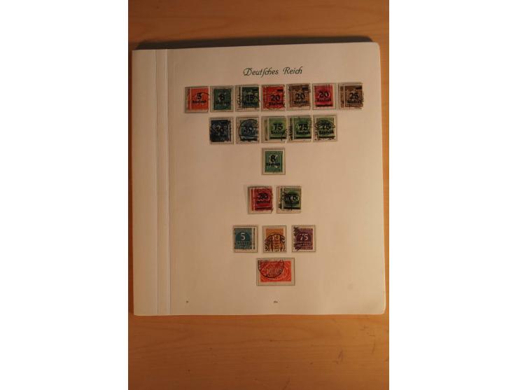  1872/1945, vorwiegend gestempelte Sammlung, beginnend mit einem schönen Brustschildteil mit Mi.-Nr. 1-11, 12-13, 27 (2) auße