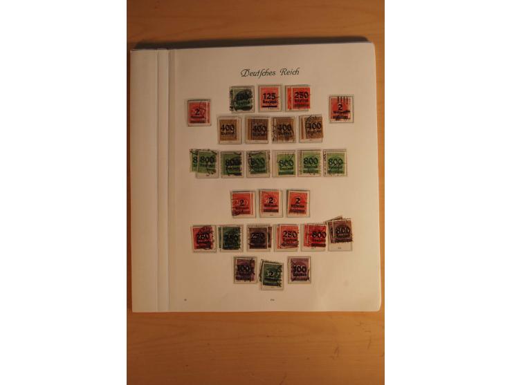  1872/1945, vorwiegend gestempelte Sammlung, beginnend mit einem schönen Brustschildteil mit Mi.-Nr. 1-11, 12-13, 27 (2) auße