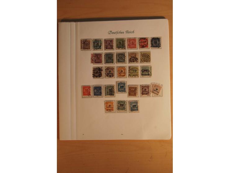  1872/1945, vorwiegend gestempelte Sammlung, beginnend mit einem schönen Brustschildteil mit Mi.-Nr. 1-11, 12-13, 27 (2) auße