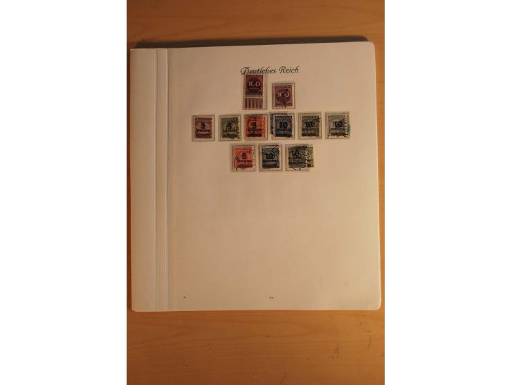  1872/1945, vorwiegend gestempelte Sammlung, beginnend mit einem schönen Brustschildteil mit Mi.-Nr. 1-11, 12-13, 27 (2) auße