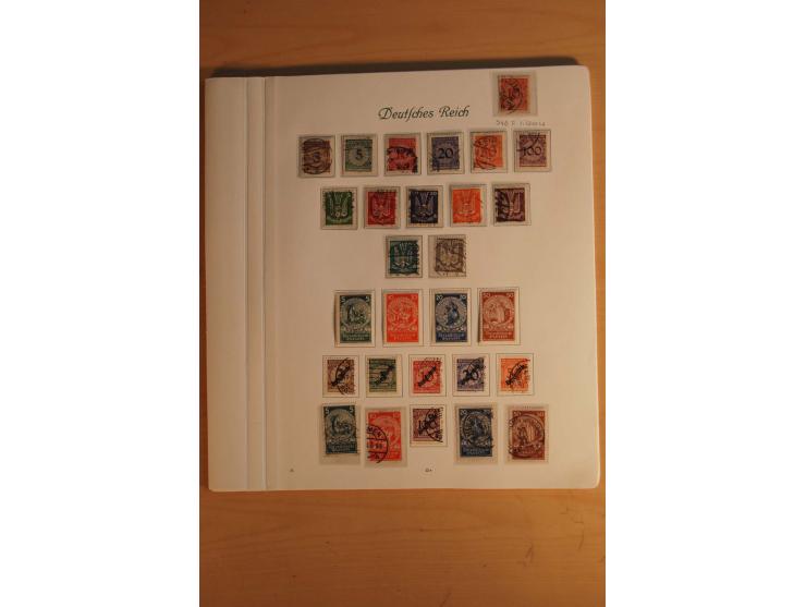  1872/1945, vorwiegend gestempelte Sammlung, beginnend mit einem schönen Brustschildteil mit Mi.-Nr. 1-11, 12-13, 27 (2) auße