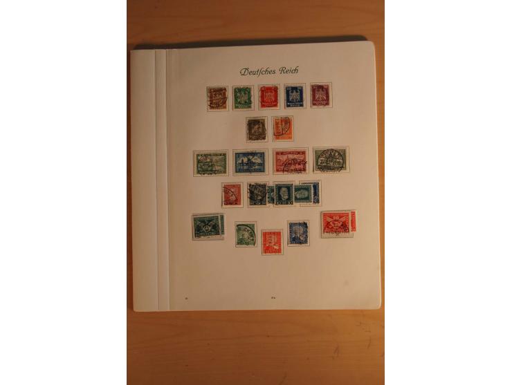  1872/1945, vorwiegend gestempelte Sammlung, beginnend mit einem schönen Brustschildteil mit Mi.-Nr. 1-11, 12-13, 27 (2) auße