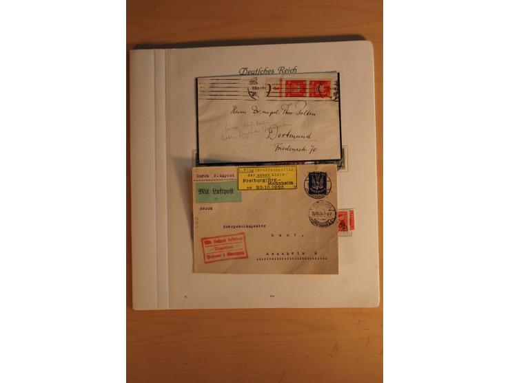 1872/1945, vorwiegend gestempelte Sammlung, beginnend mit einem schönen Brustschildteil mit Mi.-Nr. 1-11, 12-13, 27 (2) auße