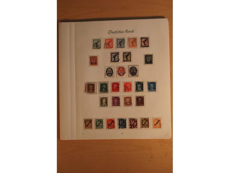  1872/1945, vorwiegend gestempelte Sammlung, beginnend mit einem schönen Brustschildteil mit Mi.-Nr. 1-11, 12-13, 27 (2) auße