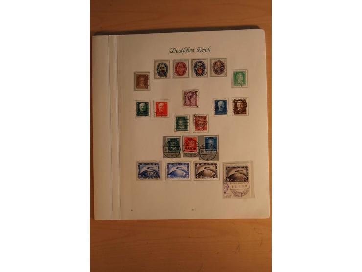  1872/1945, vorwiegend gestempelte Sammlung, beginnend mit einem schönen Brustschildteil mit Mi.-Nr. 1-11, 12-13, 27 (2) auße
