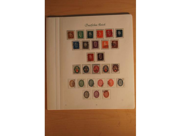  1872/1945, vorwiegend gestempelte Sammlung, beginnend mit einem schönen Brustschildteil mit Mi.-Nr. 1-11, 12-13, 27 (2) auße