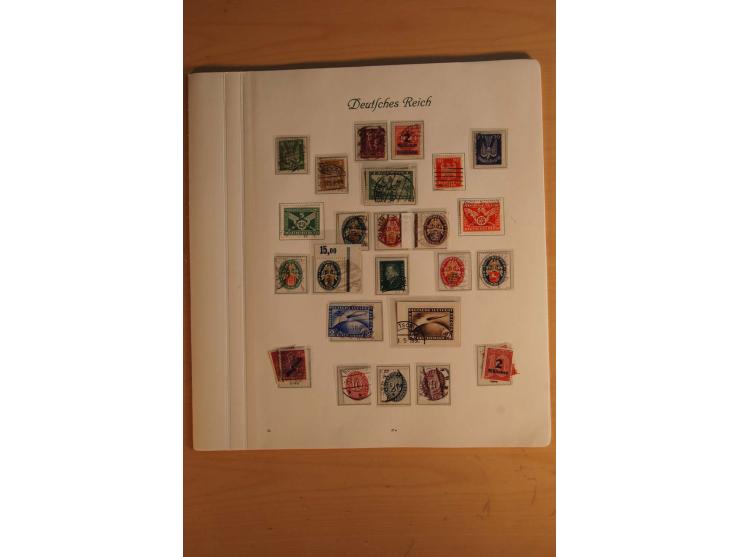  1872/1945, vorwiegend gestempelte Sammlung, beginnend mit einem schönen Brustschildteil mit Mi.-Nr. 1-11, 12-13, 27 (2) auße