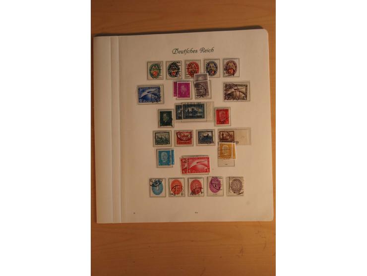 1872/1945, vorwiegend gestempelte Sammlung, beginnend mit einem schönen Brustschildteil mit Mi.-Nr. 1-11, 12-13, 27 (2) auße