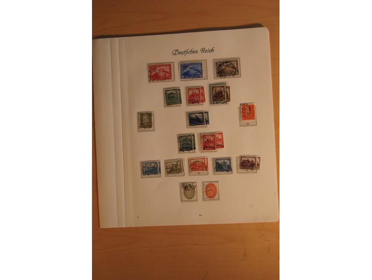  1872/1945, vorwiegend gestempelte Sammlung, beginnend mit einem schönen Brustschildteil mit Mi.-Nr. 1-11, 12-13, 27 (2) auße