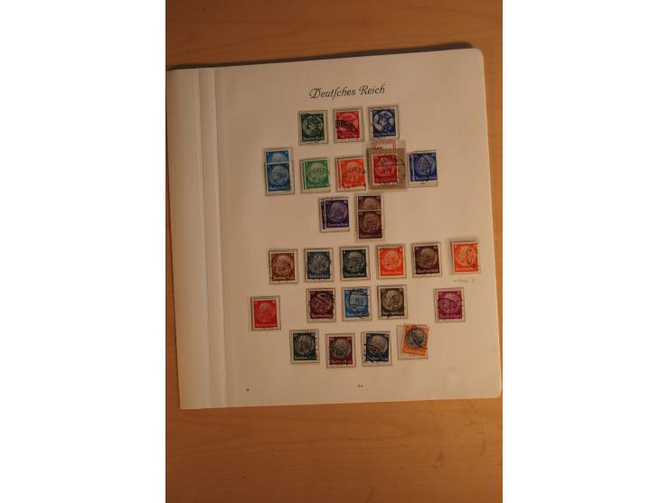  1872/1945, vorwiegend gestempelte Sammlung, beginnend mit einem schönen Brustschildteil mit Mi.-Nr. 1-11, 12-13, 27 (2) auße