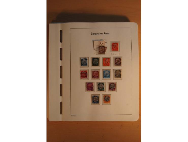  1872/1945, vorwiegend gestempelte Sammlung, beginnend mit einem schönen Brustschildteil mit Mi.-Nr. 1-11, 12-13, 27 (2) auße