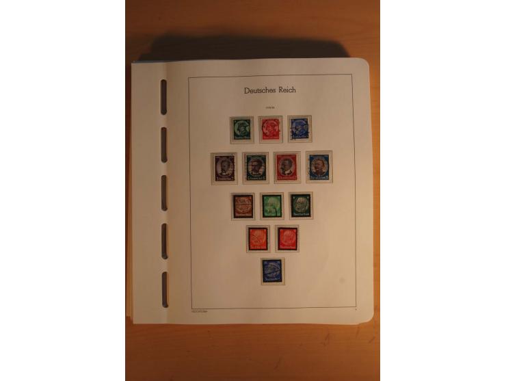  1872/1945, vorwiegend gestempelte Sammlung, beginnend mit einem schönen Brustschildteil mit Mi.-Nr. 1-11, 12-13, 27 (2) auße