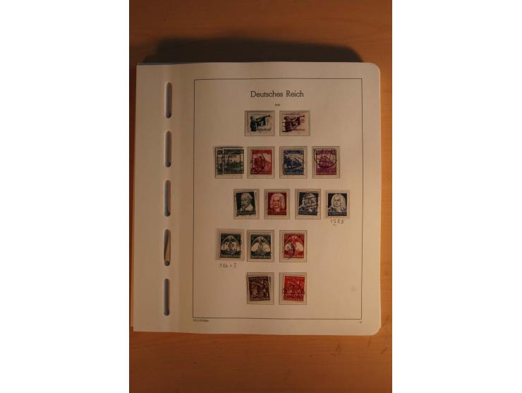  1872/1945, vorwiegend gestempelte Sammlung, beginnend mit einem schönen Brustschildteil mit Mi.-Nr. 1-11, 12-13, 27 (2) auße