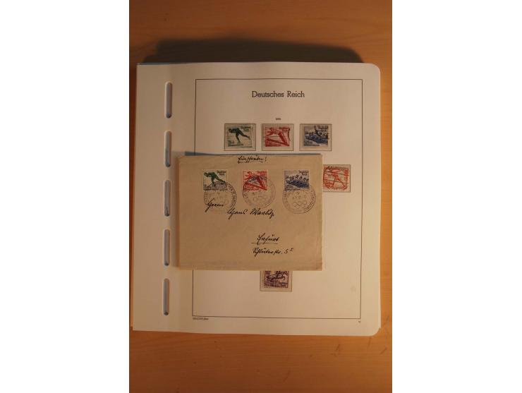  1872/1945, vorwiegend gestempelte Sammlung, beginnend mit einem schönen Brustschildteil mit Mi.-Nr. 1-11, 12-13, 27 (2) auße