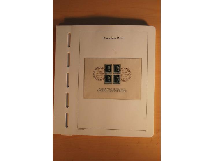  1872/1945, vorwiegend gestempelte Sammlung, beginnend mit einem schönen Brustschildteil mit Mi.-Nr. 1-11, 12-13, 27 (2) auße