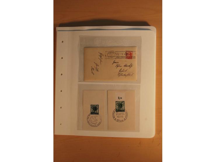 1872/1945, vorwiegend gestempelte Sammlung, beginnend mit einem schönen Brustschildteil mit Mi.-Nr. 1-11, 12-13, 27 (2) auße