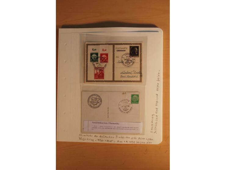  1872/1945, vorwiegend gestempelte Sammlung, beginnend mit einem schönen Brustschildteil mit Mi.-Nr. 1-11, 12-13, 27 (2) auße