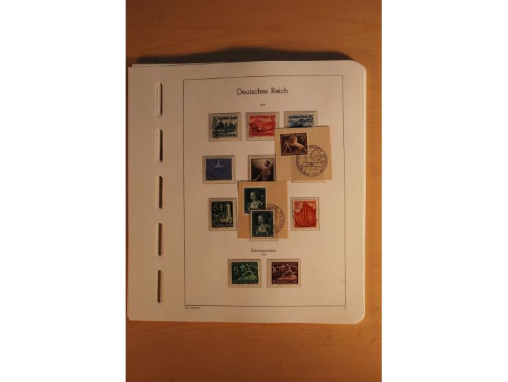  1872/1945, vorwiegend gestempelte Sammlung, beginnend mit einem schönen Brustschildteil mit Mi.-Nr. 1-11, 12-13, 27 (2) auße