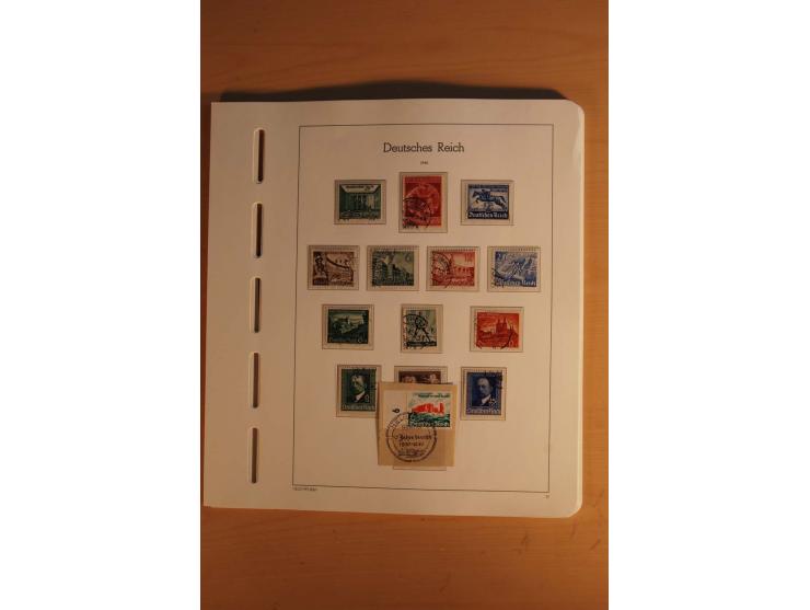  1872/1945, vorwiegend gestempelte Sammlung, beginnend mit einem schönen Brustschildteil mit Mi.-Nr. 1-11, 12-13, 27 (2) auße