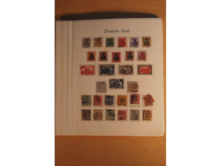  1872/1945, vorwiegend gestempelte Sammlung, beginnend mit einem schönen Brustschildteil mit Mi.-Nr. 1-11, 12-13, 27 (2) auße