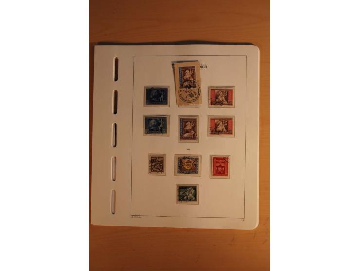  1872/1945, vorwiegend gestempelte Sammlung, beginnend mit einem schönen Brustschildteil mit Mi.-Nr. 1-11, 12-13, 27 (2) auße