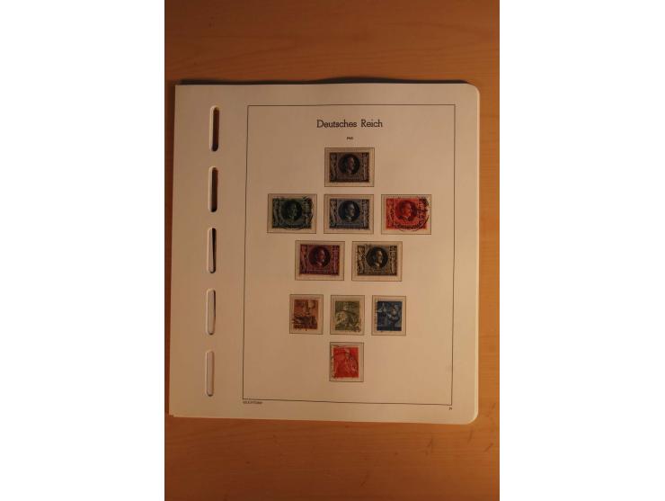  1872/1945, vorwiegend gestempelte Sammlung, beginnend mit einem schönen Brustschildteil mit Mi.-Nr. 1-11, 12-13, 27 (2) auße
