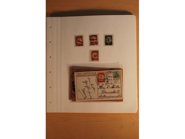  1872/1945, vorwiegend gestempelte Sammlung, beginnend mit einem schönen Brustschildteil mit Mi.-Nr. 1-11, 12-13, 27 (2) auße