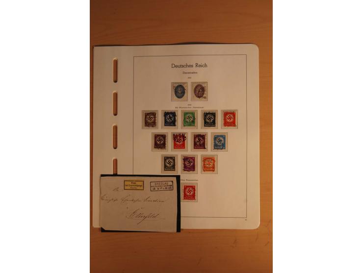  1872/1945, vorwiegend gestempelte Sammlung, beginnend mit einem schönen Brustschildteil mit Mi.-Nr. 1-11, 12-13, 27 (2) auße