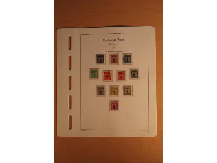  1872/1945, vorwiegend gestempelte Sammlung, beginnend mit einem schönen Brustschildteil mit Mi.-Nr. 1-11, 12-13, 27 (2) auße