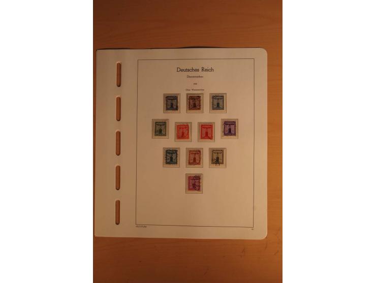  1872/1945, vorwiegend gestempelte Sammlung, beginnend mit einem schönen Brustschildteil mit Mi.-Nr. 1-11, 12-13, 27 (2) auße
