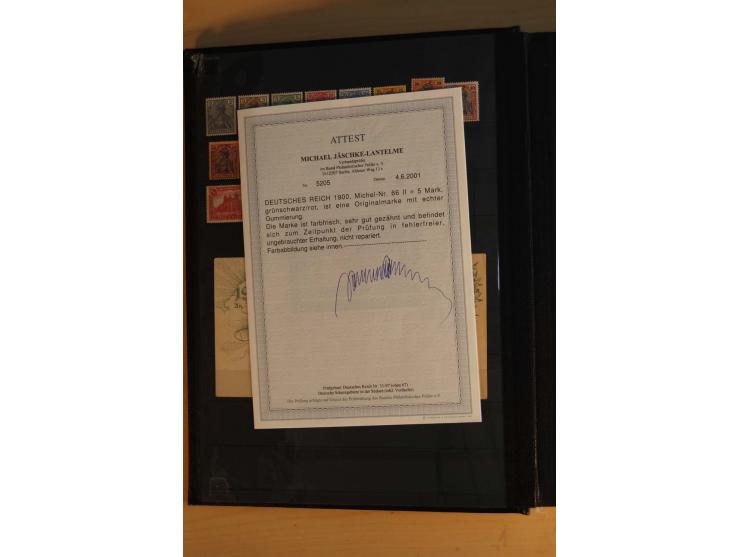 1872/1940, anfangs gestempelte später zunehmend ungebrauchte/postfrische Sammlung mit einer Vielzahl an besseren Werten dabei