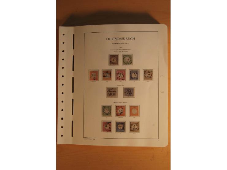 1872/1945, ungebrauchte und gestempelte Sammlung mit allen Zeppelin-Ausgaben, Bl.1 und 2 (beschnitten), Bl.3 etc.